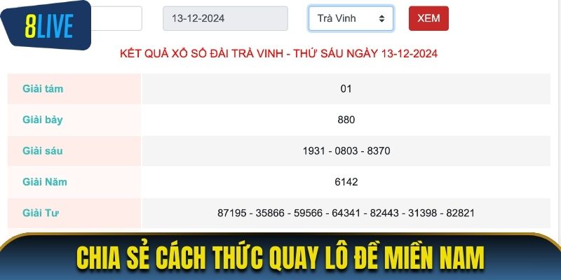 Chia sẻ cách thức quay lô đề miền Nam
