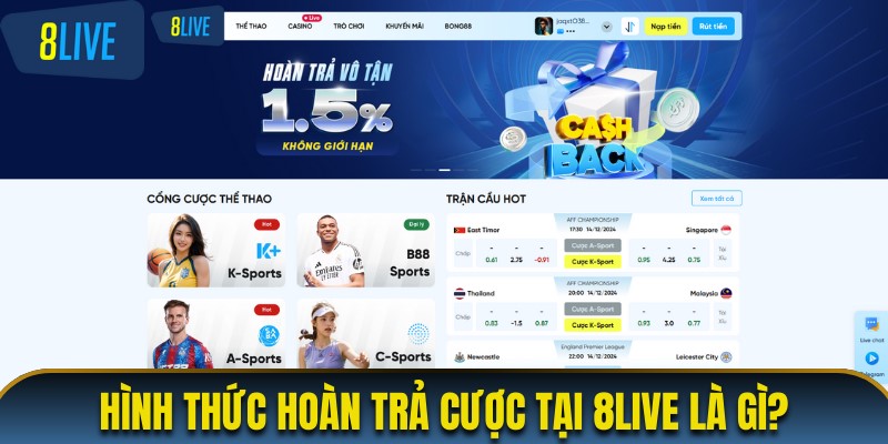 Khái niệm về hình thức hoàn trả cược tại nhà cái