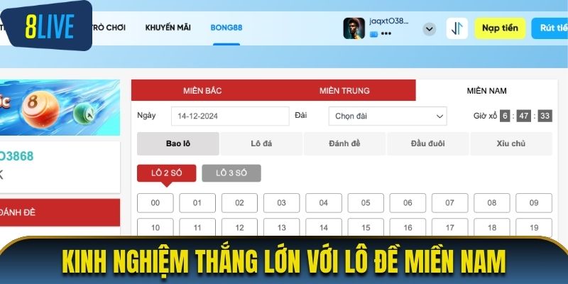 Kinh nghiệm thắng lớn với lô đề miền Nam