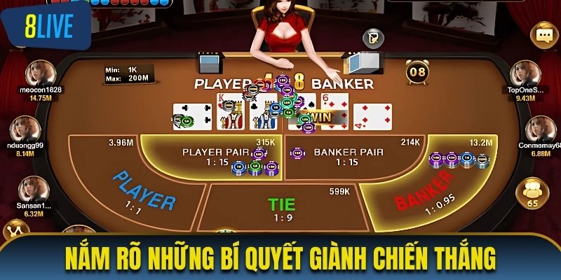 Nắm rõ những bí quyết người chơi giành chiến thắng