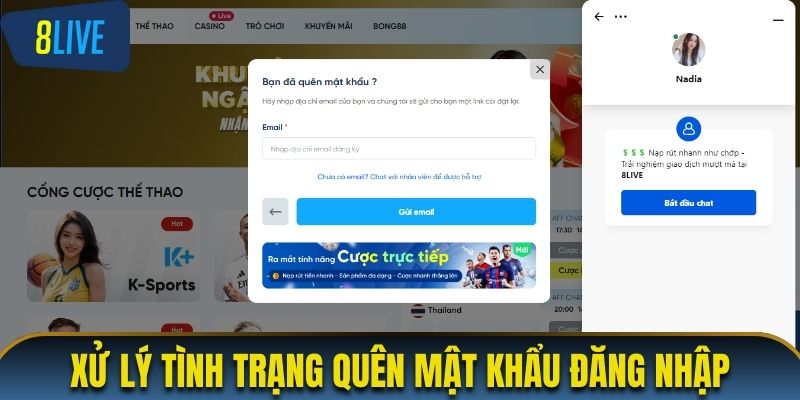 Phương pháp xử lý tình trạng quên mật khẩu đăng nhập