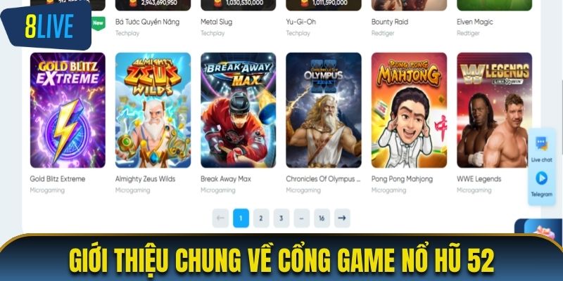 Thông tin giới thiệu chung về cổng game Nổ hũ 52
