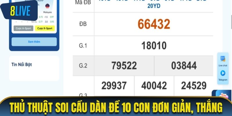 Thủ thuật soi cầu dàn đề 10 con đơn giản, thắng lớn